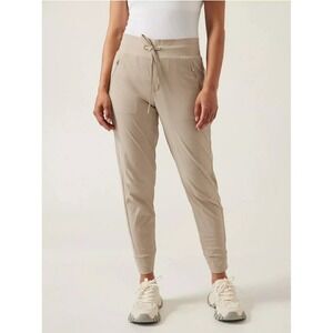 Athleta Trekkie North Jogger Pants Tan Beige Women's Size 16 Athletic Plus Trail